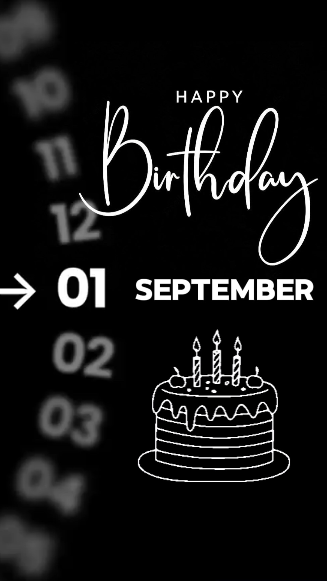 HBD 01 SEPTEMBER 