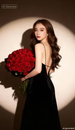 flower photoshoot ai