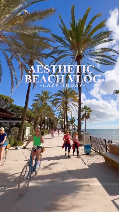 Vlog de plage esthétique