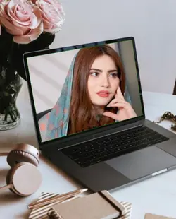 leptop photo templat