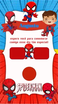 convite homem aranha