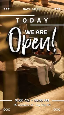 WE ARE OPEN