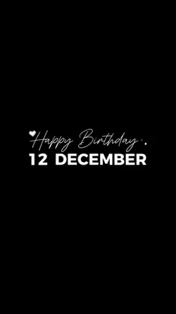 hbd 12 december 