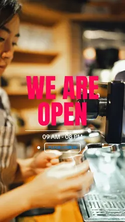 We are open