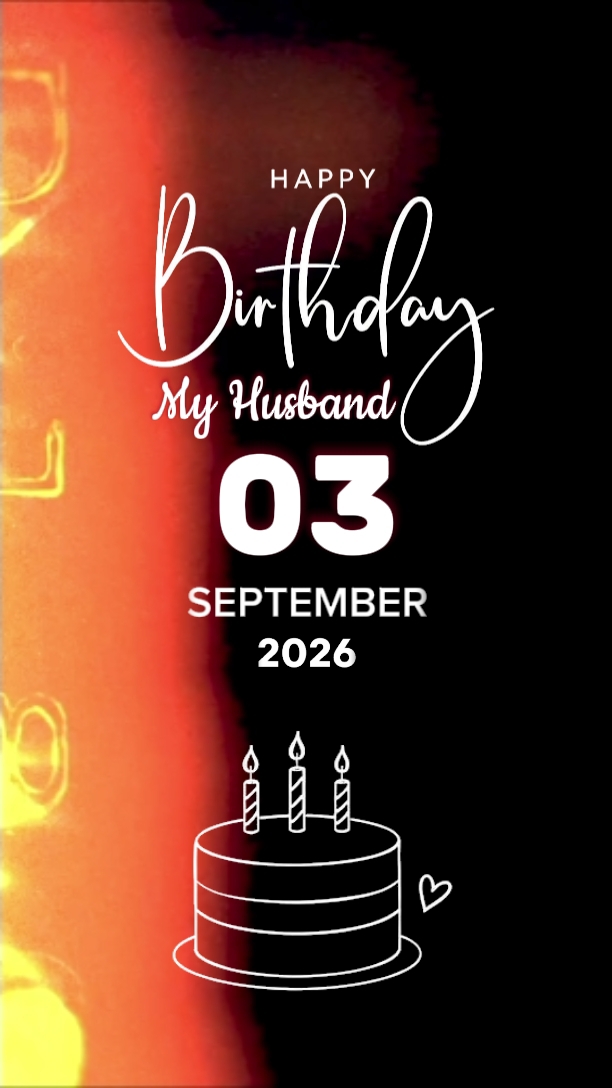 Hbd husband 03 SEP 