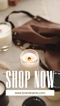 Business Template UI Style Home Decorations Industry Scented Candles Ads