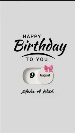 bday, august 9th
