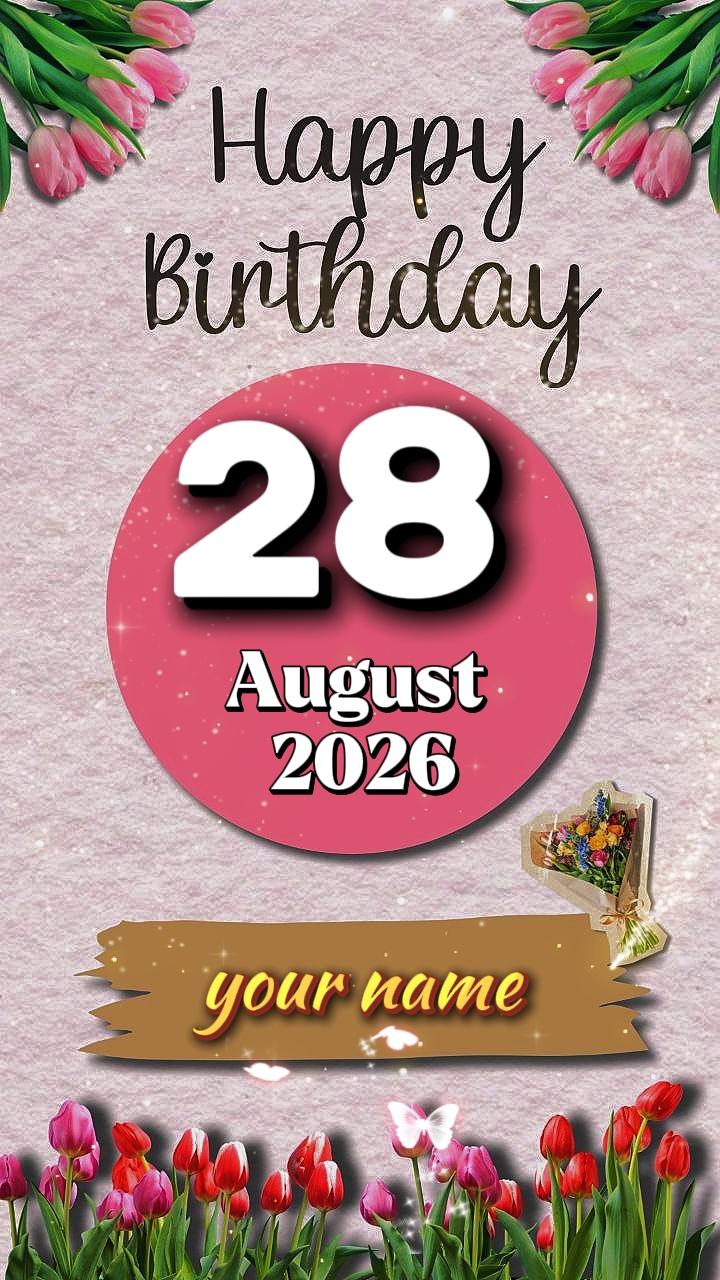 HBD 28 août 2026