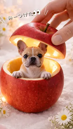 ひょっこり🍎りんごver