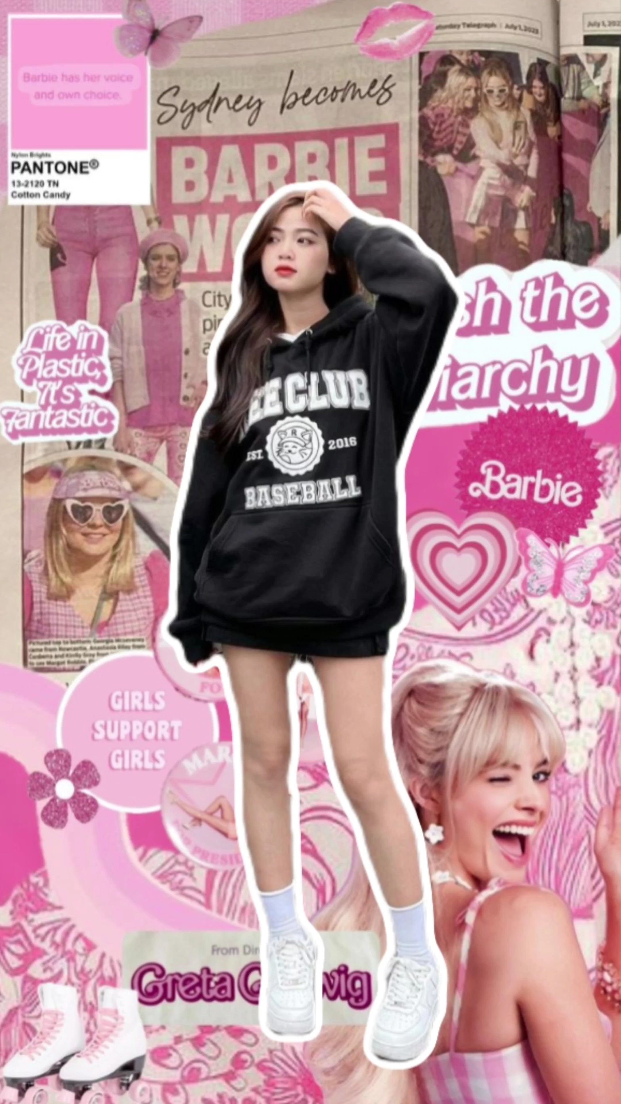barbie kertas dinding