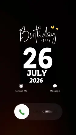 Hbd 26 July 2026