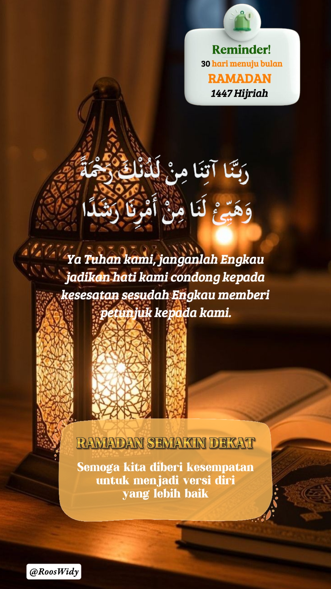 Hitung mundur Ramadhan 
