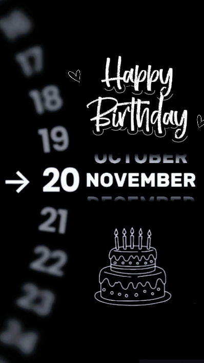 BIRTHDAY 20 November