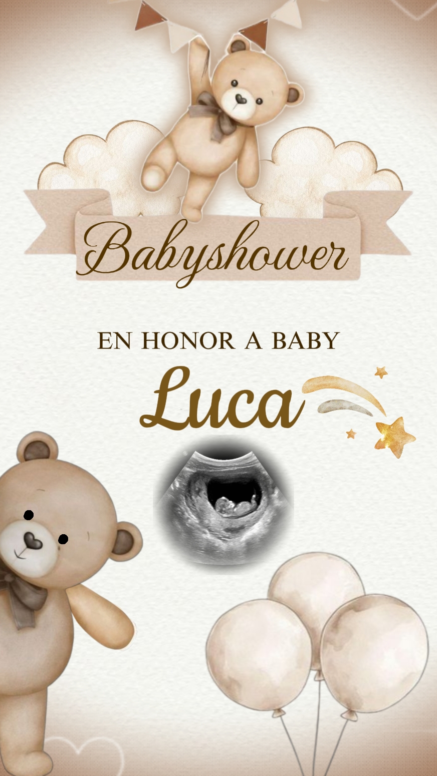 babyshower oso teddy