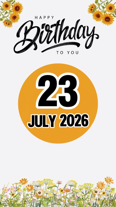 23 Temmuz doğum günü 