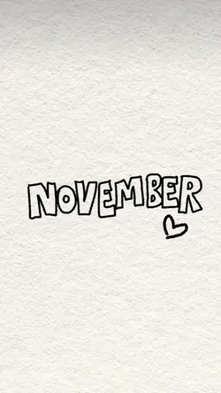 November ✨✏️