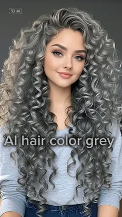 AI Hair color grey