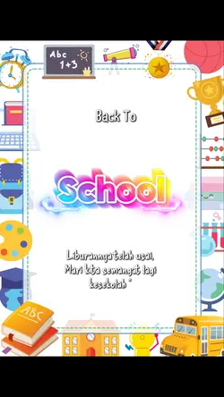 kembali sekolah