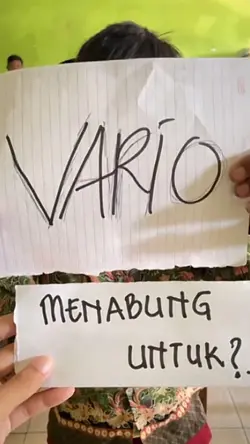 menabung untuk vario