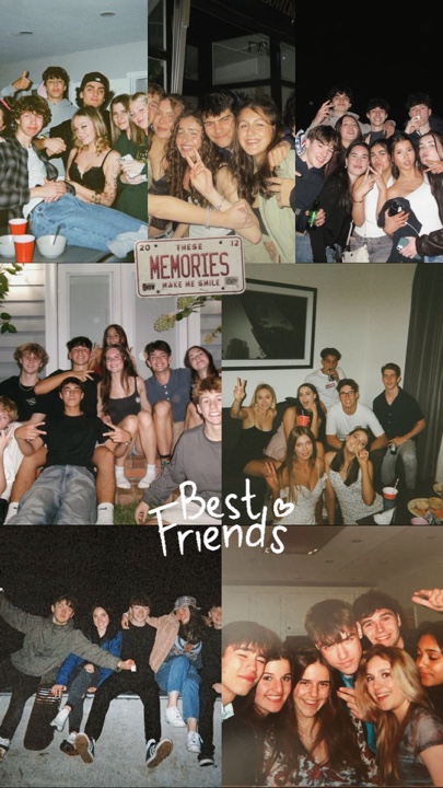 Collage: Freunde