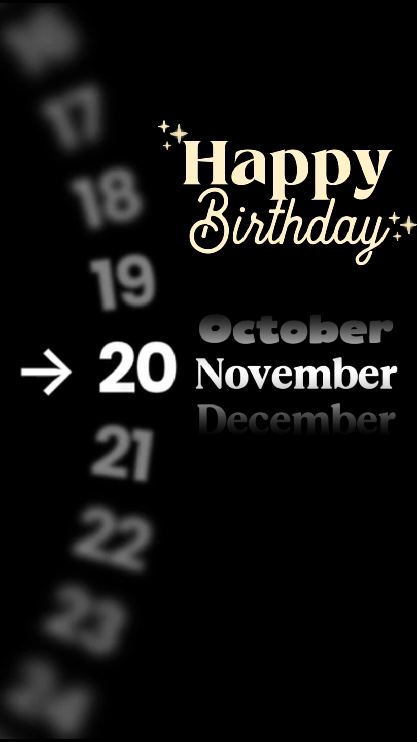 HBD 20 November