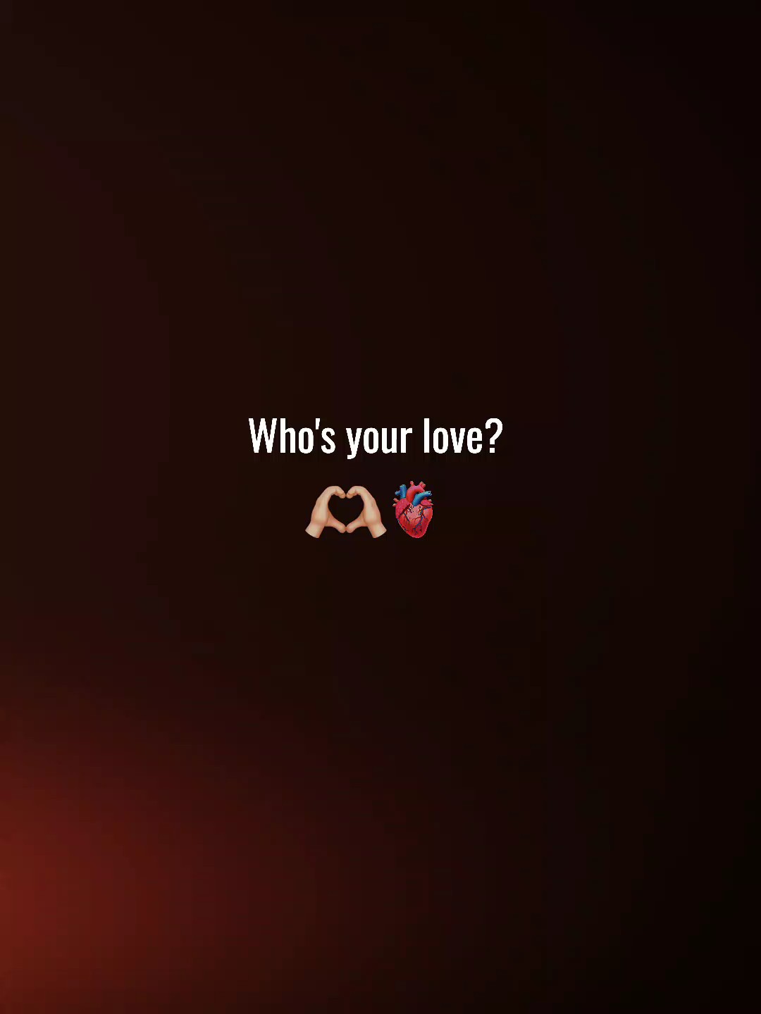 ¿Quién es tu amor? 