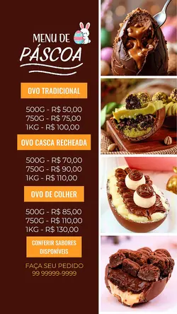 MENU DE PÁSCOA 