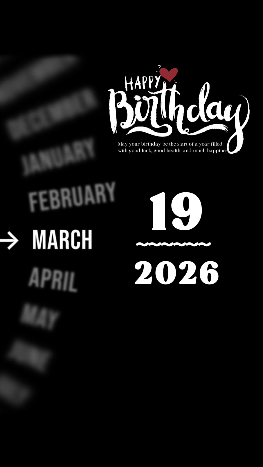 HBD 19. MÄRZ