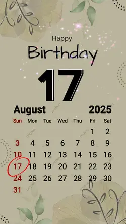 hbd 17 August 2025