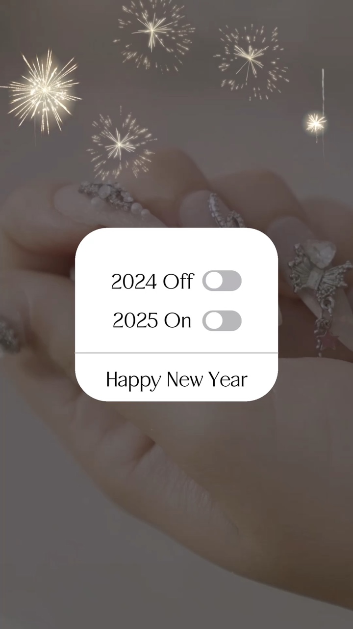 C2B Año Nuevo Aseo fuera de línea Uñas blancas Tiktok
