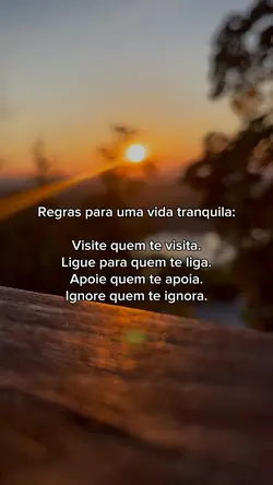 Regras para uma vida