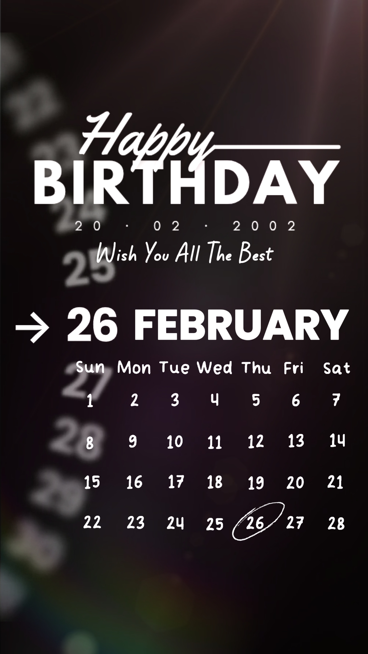 26 février, anniversaire