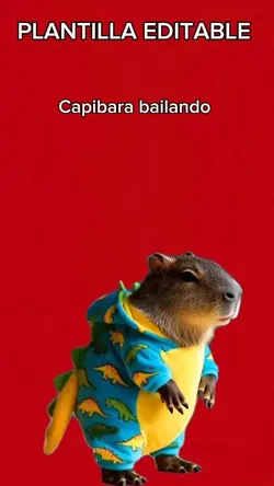Capibara bailando 