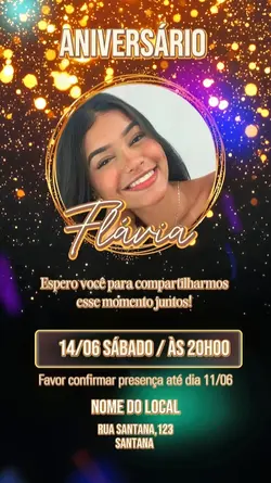 Convite aniversário 