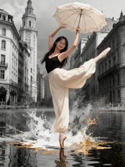 ballet in rain ai