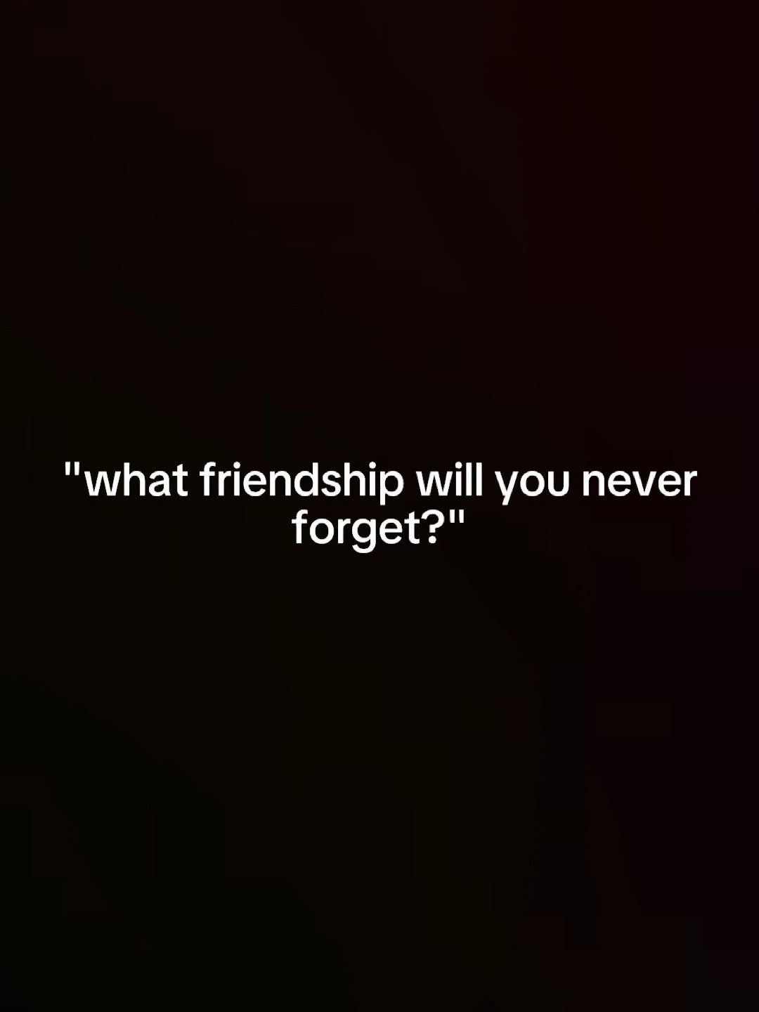 friendship