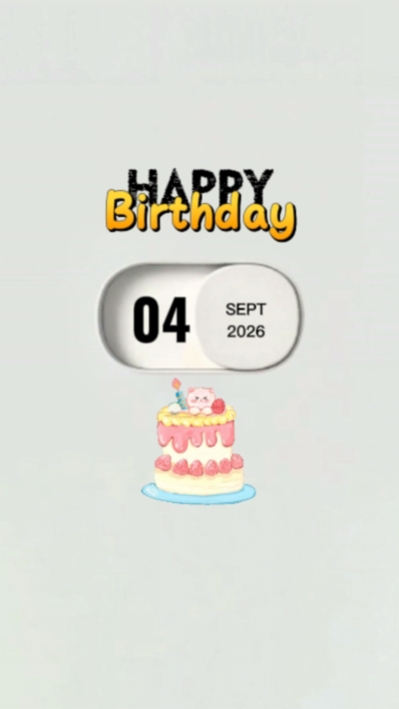 HBD 4th SEPTEMBER