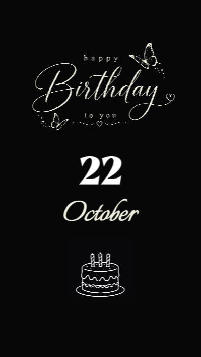 Birthday 22 October