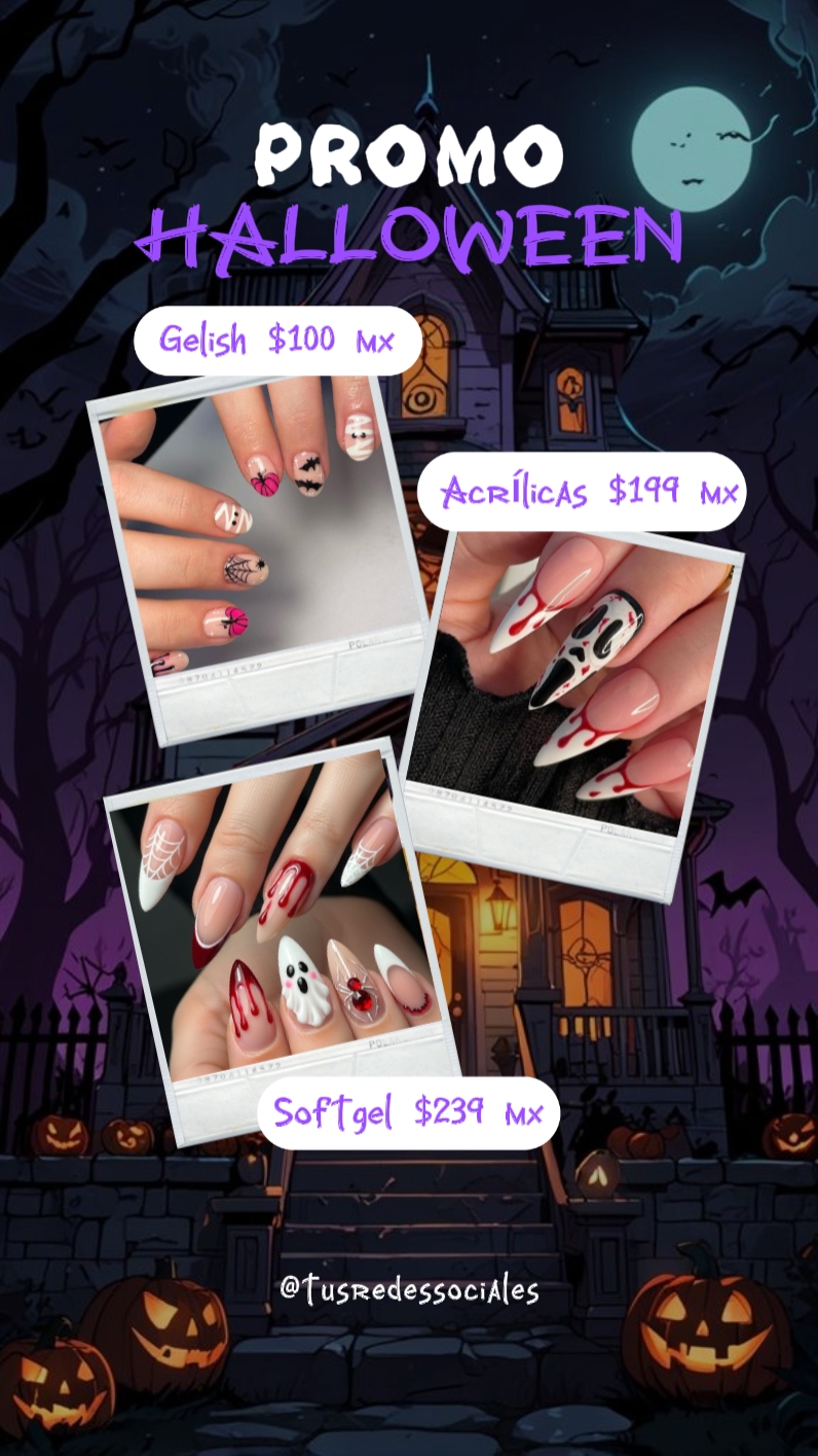 Unhas de halloween