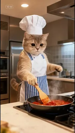 Cute Chef Cat