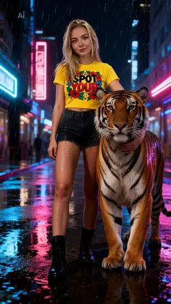Ai photo with tiger
