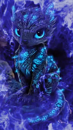 Fire purple effect