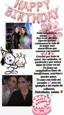 Felicidades mamá 