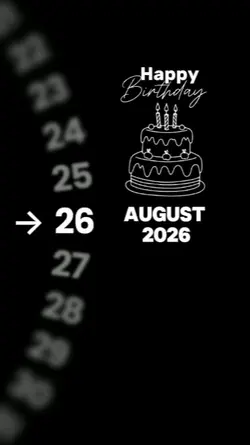HBD 26 August