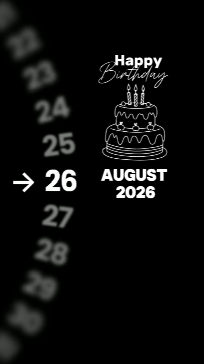 HBD 26 de agosto 