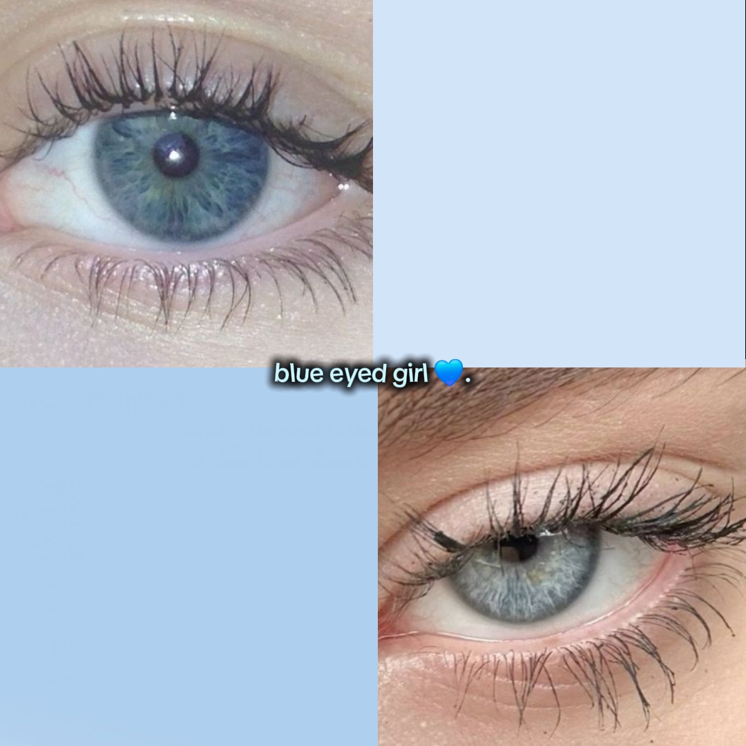 Ojos color avellana y azul