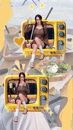 Cute yellow