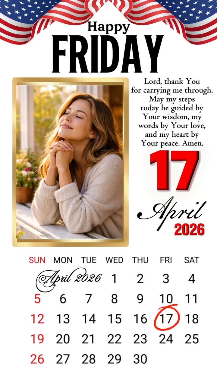 Friday 17 April 2026