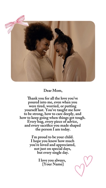 Brief an Mama