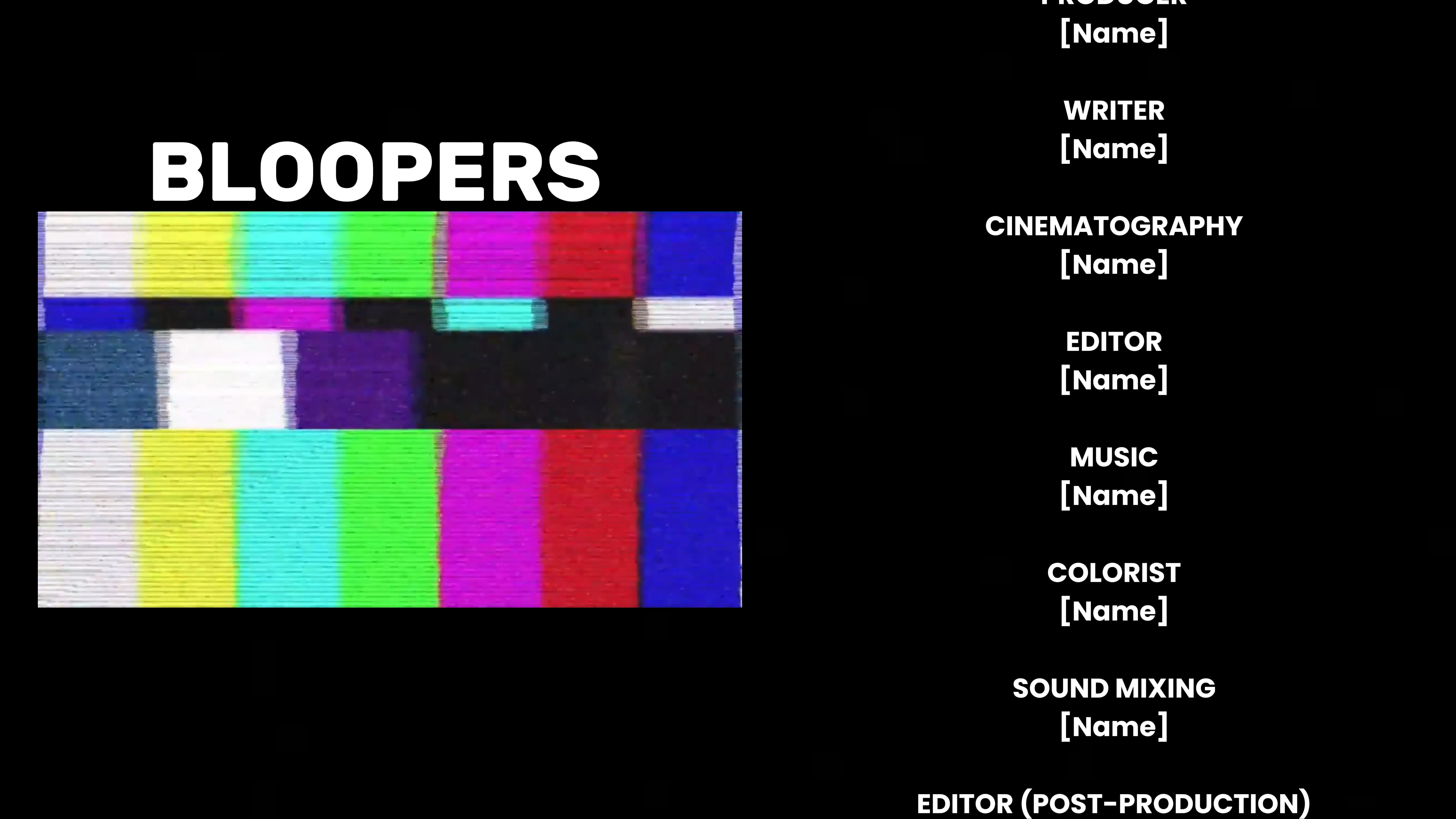 Outro con Bloopers